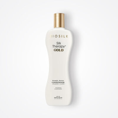 BioSilk Silk Therapy Gold Strength and Restore Conditioner - 12 Ounces